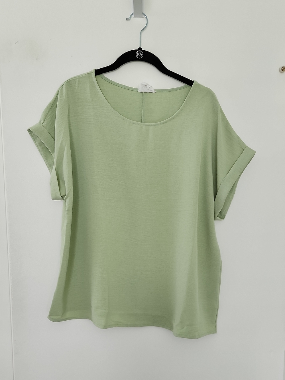 Andree By Unit Sage Green Capped Sleeve Top